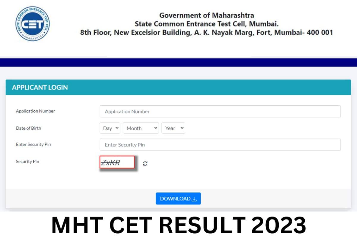 MHT CET Result 2023 (Link Out), PCM/PCB Group Cut Off Marks & Scorecard