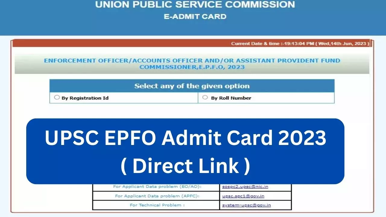 UPSC EPFO Admit Card OUT Today How To Download
